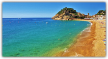 Strand an der Costa Brava